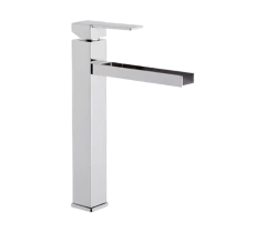 Смеситель для раковины каскадный высокий qubika cascata