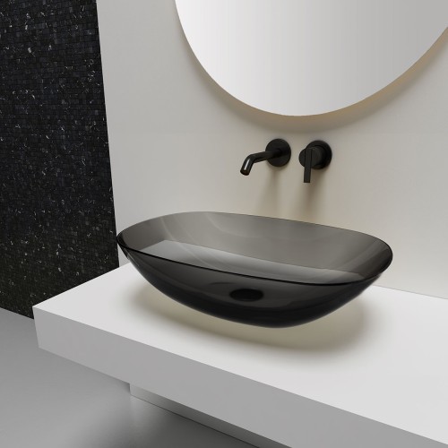 Раковина прозрачная Vincea VBS-6T12B, 540*360*150, накладная