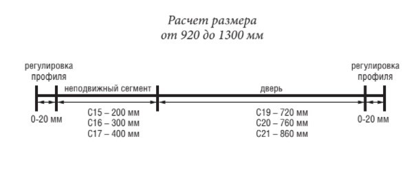 Неподвижный сегмент 400 мм