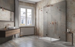 Душевой уголок Essenza Pro KDJ+S Брашированная медь