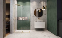Душевое ограждение Furo Walk-in Золотой
