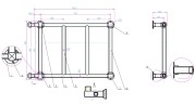Полотенцесушитель Palazzo,золото,750x500mm,электрика