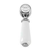 Ручки для смесителей, цвет хром/белый (cl45, cl4, cl10, cl27/28, cl12, cl13, cl15, cl19, cl21)