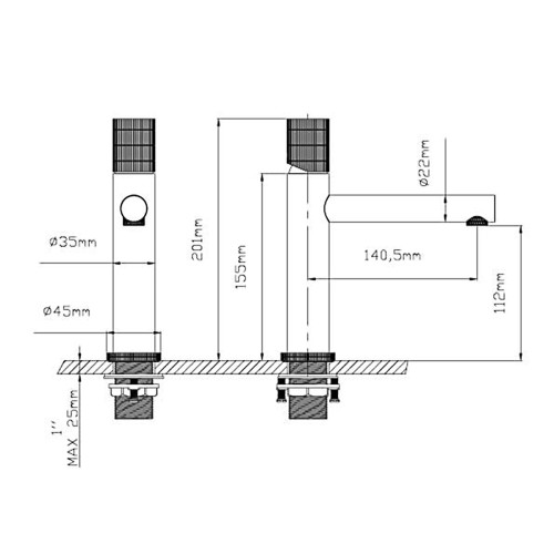Смеситель для раковины Groove VBF-4G1B