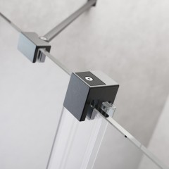 Душевое ограждение Furo Walk-in Брашированная оружейная сталь