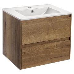 База под раковину Gio 600 подвесная, 2 выкатных ящика soft-close