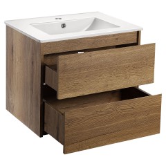 База под раковину Gio 600 подвесная, 2 выкатных ящика soft-close