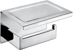 Держатель для туалетной бумаги с полкой ALTROBAGNO Аперто (Aperto) 080907 Cr