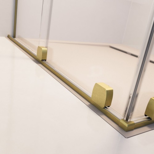 Душевое ограждение Furo SL Walk-in Брашированнoe золото