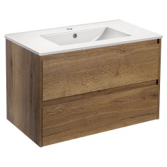 База под раковину Gio 800 подвесная, 2 выкатных ящика soft-close
