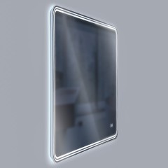 Зеркало LED VLM-3MA100-2 1000х800 c сенсорным выключателем и диммером