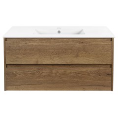 База под раковину Gio 100 подвесная, 2 выкатных ящика soft-close
