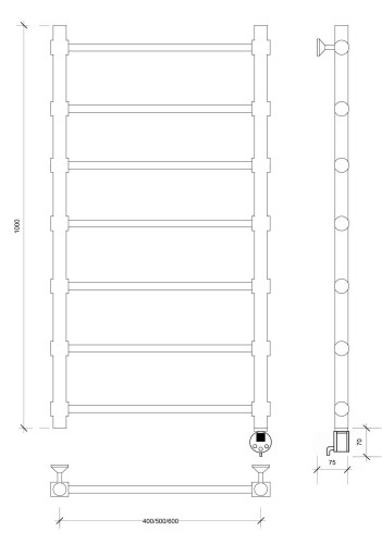 Полотенцесушитель Secado Флоренция 2 электрический