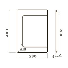 разделочная доска Omoikiri CB-BASIC-380-WD