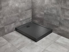 Душевой поддон Doros F Compact Stone Black Черный Stone