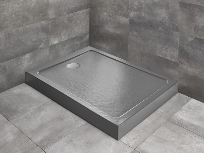 Душевой поддон Doros F Compact Stone Anthracite Антрацит Stone