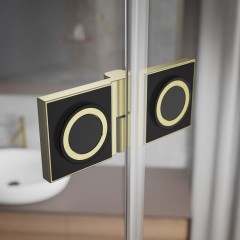 Душевой уголок Essenza Pro  PDD Брашированнoe золото