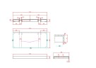 Столешница прямая FLAT CALACATTA 1010*460*70