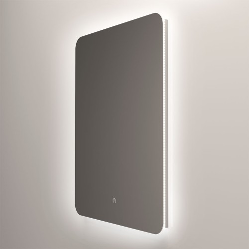 Зеркало LED VLM-3BE600 600х800 c сенсорным выключателем и диммером