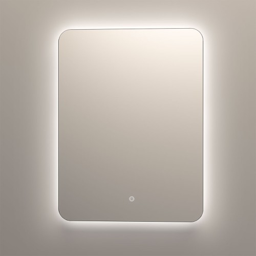 Зеркало LED VLM-3BE600 600х800 c сенсорным выключателем и диммером