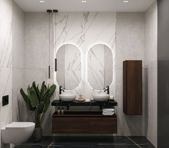 Столешница прямая FLAT NERO MARQUINA 1410*460*70