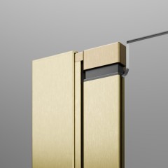 Шторка на ванну Nes PNJ I Брашированнoe золото