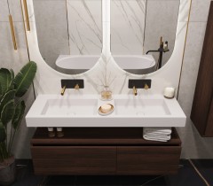 Столешница моноблок FLAT ST 140см (1404*452*100) двойной