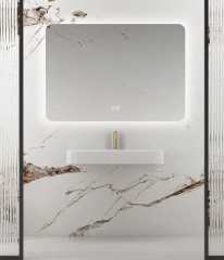 Зеркало LED VLM-3BE120-2 1200х800 c сенсорным выключателем и диммером