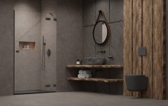 Душевой уголок Essenza Pro  DWJ Брашированная оружейная сталь