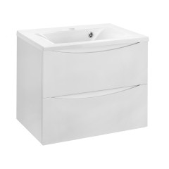 База под раковину Mia 650 подвесная, 2 выкатных ящика soft close