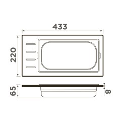 контейнер Omoikiri DC-01-1-GB