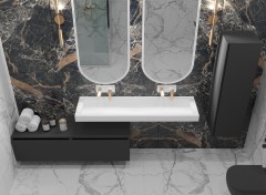 Ящик под столешницу 60см АНТРАЦИТ мат. VALLESSI UNO-S