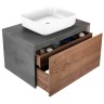 База под накладную раковину Mesa 800 подвесная, 1 выкатной/1 скрытый ящик soft close