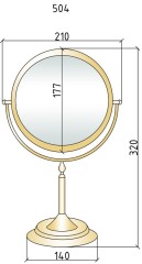 Зеркало настольное IMPERIALE