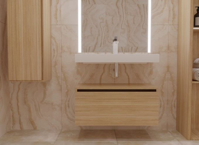Ящик под столешницу 80см LIGHT OAK VALLESSI UNO-S