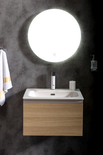 Тумба без раковины Vallessi 60*46см LIGHT OAK, 1 полка