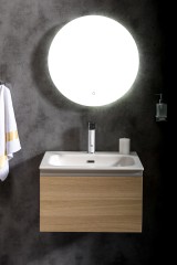 Тумба без раковины Vallessi 60*46см LIGHT OAK, 1 полка