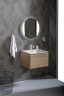 Тумба без раковины Vallessi 60*46см LIGHT OAK, 1 полка