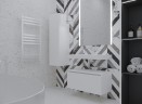Ящик под столешницу 80см WHITE глянец VALLESSI UNO-S