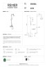 Душевая система для душа круглый верхний душ 20см minimal