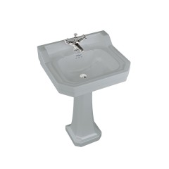 Раковина b4 grey на 3 отверстия с пьедесталом p1 grey