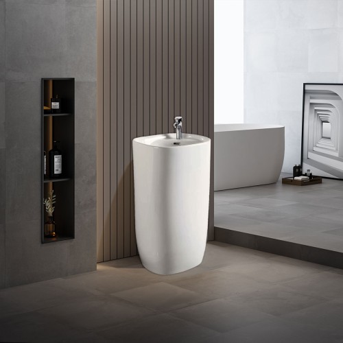 Раковина керамическая Vincea VBS-2P202, 500*460*880, напольная