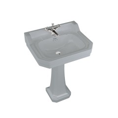 Раковина b5 grey на 3 отверстия с пьедесталом p1 grey