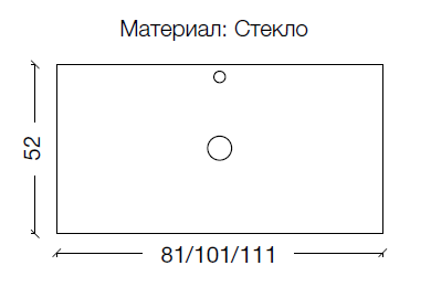 Столешница стекло прямая
