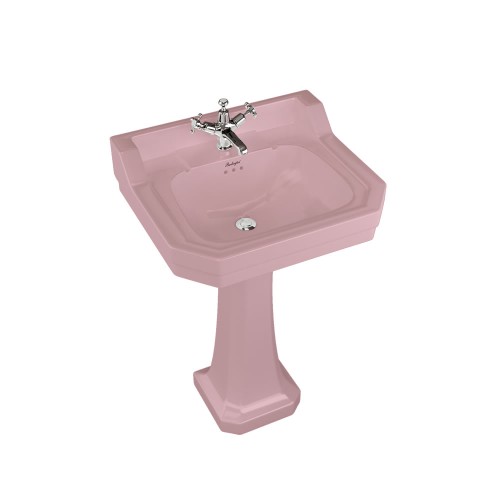 Раковина b4 pink на 1 отверстие с пьедесталом p1 pink